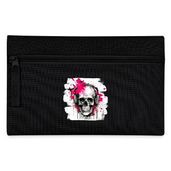 Skull Tattoo Heavy Metal Rocker - Pencil Case - black - Front