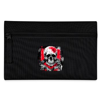 Skull Tattoo Heavy Metal Rocker - Pencil Case - black - Front