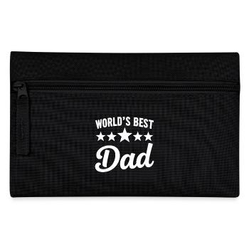 Worlds Best Dad Best Dad in the World Father's Day - Pencil Case - black - Front