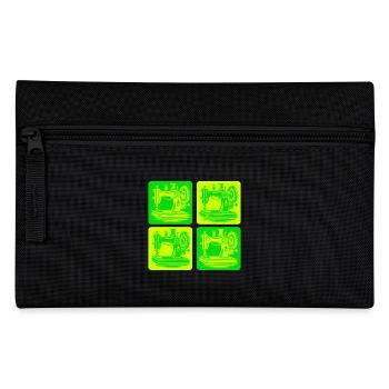 Sewing Machine Design - Pencil Case - black - Front