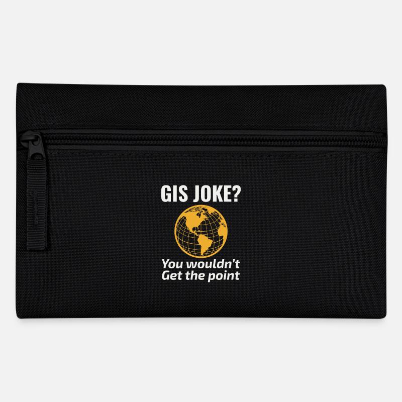 GIS Witz Kartografie Nerd Geospatial Humor - Federtasche - Schwarz