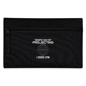 UTM Projection GIS Geodesy Surveying Map - Pencil Case - black - Front
