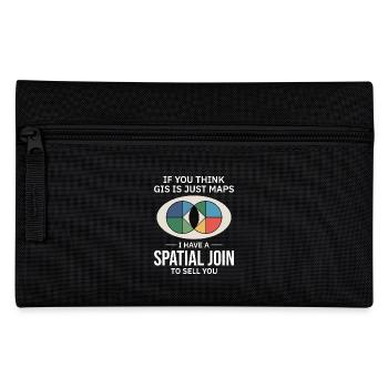 GIS Spatial Join Map Data Analysis - Pencil Case - black - Front