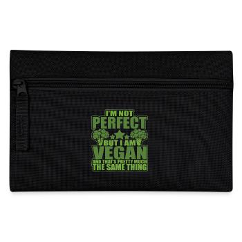 I Am A Vegan - Pencil Case - black - Front