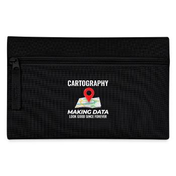Cartography Data Look Good Map GIS - Pencil Case - black - Front