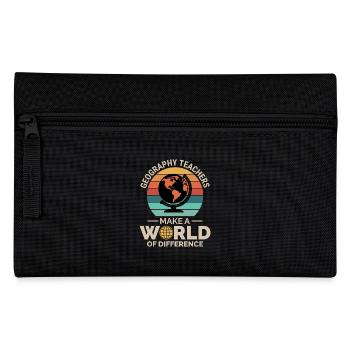 Geography Teachers Globe World Difference - Pencil Case - black - Front
