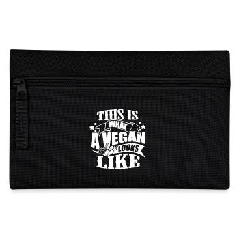 This Is What A Vegan Looks Like - Pencil Case - black - Front