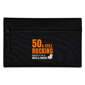 50 Still Rocking Recliner Funny Birthday - Pencil Case - black - Front