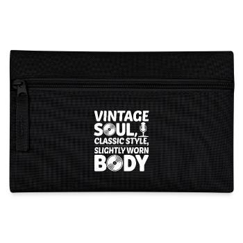 Vintage Soul Classic Style Worn Body 50th Birthday - Pencil Case - black - Front