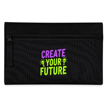 Create Your Future Glühbirne - Federtasche - Schwarz - Vorne