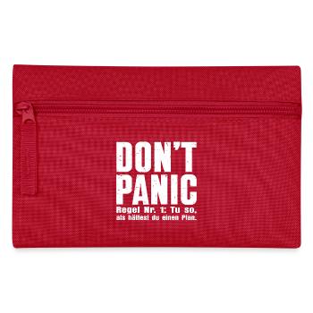 DON’T PANIC – Die erste Regel - Federtasche - Rot - Vorne