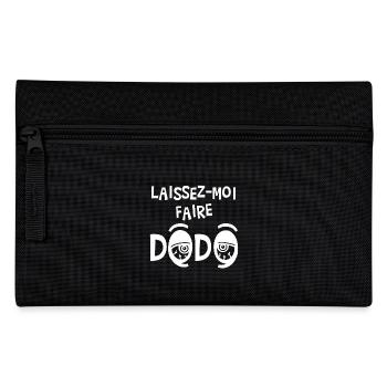 LAISSEZ-MOI FAIRE DODO ! (sommeil,dormir,sieste) - Trousse - noir - Devant