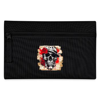 Skull Tattoo Heavy Metal Rocker - Pencil Case - black - Front