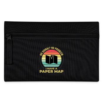 GIS Analyst Carte Pin Sunset Rétro Camping Randonnée - Trousse - noir - Devant