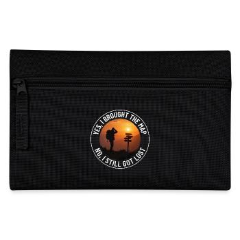 Outdoor Mapping Hiker Wegweiser Sonnenuntergang Abenteuer - Federtasche - Schwarz - Vorne
