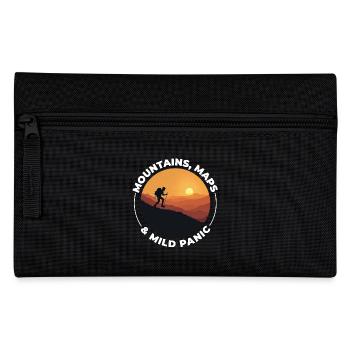 Hiking Mountain Sunset Adventure Outdoor Explore - Pencil Case - black - Front