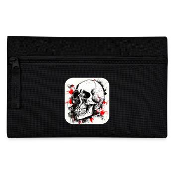 Skull Trash Polka Biker Culture - Pencil Case - black - Front