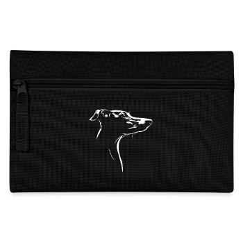 Italian Greyhound Silhouette Dogs Wilsigns - Pencil Case - black - Front