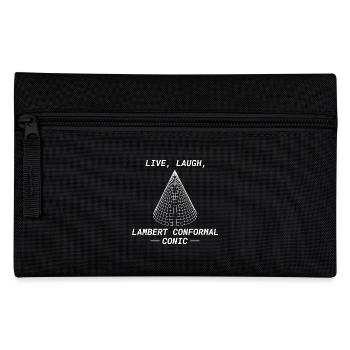 Lambert Conformal Conic GIS Projection Cartography - Pencil Case - black - Front