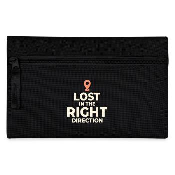 Perdu Direction Voyage Navigation Drôle - Trousse - noir - Devant
