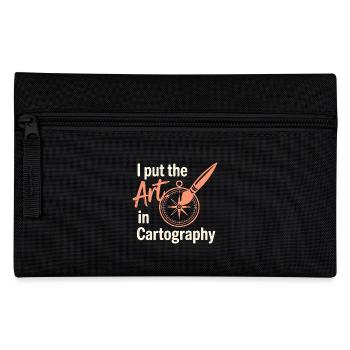 Art Cartography GIS Map Making Design - Pencil Case - black - Front