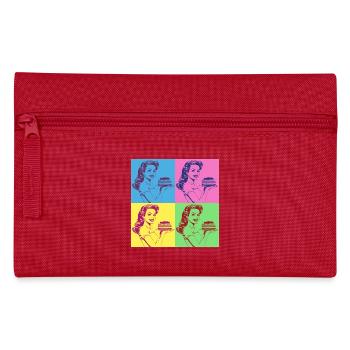 Baking Cake Baking Queen Baking Fairy Baker Pop Art - Pencil Case - red - Front