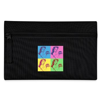 Baking Cake Baking Queen Baking Fairy Baker Pop Art - Pencil Case - black - Front
