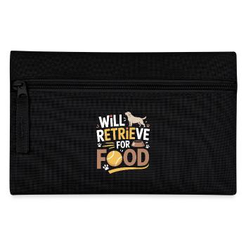 Récupérera Pour La Nourriture Labrador Drôle Chien - Trousse - noir - Devant