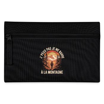 J’PEUX PAS JE ME BARRE À LA MONTAGNE - Trousse - noir - Devant