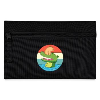 Capybara Capibara - Federtasche - Schwarz - Vorne