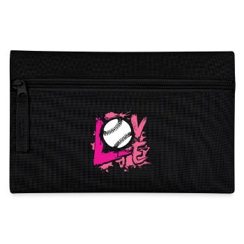 Love Baseball - Pencil Case - black - Front