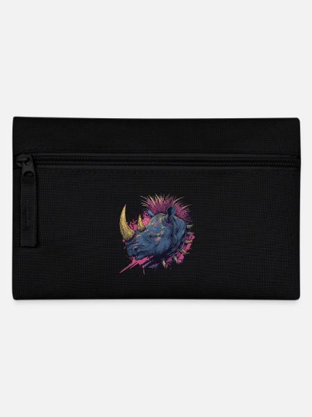 Fantasy Punkrock Nashorn - Federtasche - Schwarz