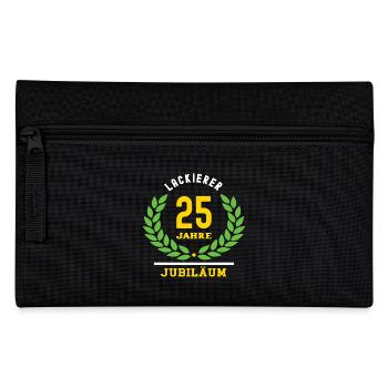 Lackierer Jubiläum 25 Jahre 25 jähriges Jubilaeum - Federtasche - Schwarz - Vorne