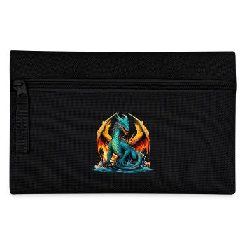 Drache Fantasie Magie Mystik Mythologie Kreatur - Federtasche - Schwarz - Vorne