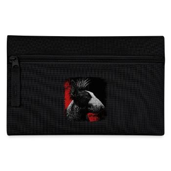 Punk Rock Bull Terrier - Pencil Case - black - Front