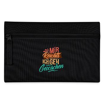 Geocaching - Federtasche - Schwarz - Vorne