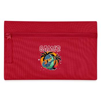 Gamer T Rex - Pencil Case - red - Front