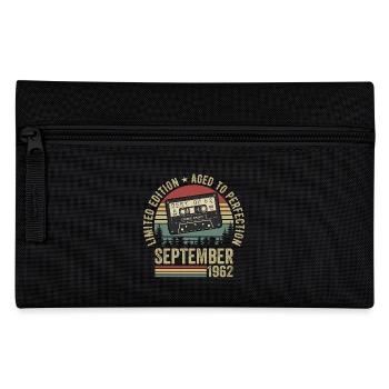 Born in September 1962 Vintage 1962 - Pencil Case - black - Front
