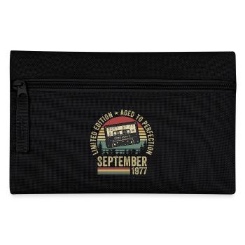 Born in September 1977 Vintage 1977 - Pencil Case - black - Front