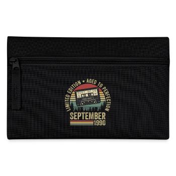 Geboren im September 1990 Jahrgang Vintage 1990 - Federtasche - Schwarz - Vorne