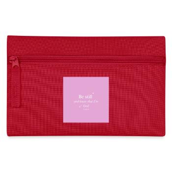 Be still and know that I'm God - Pencil Case - red - Front