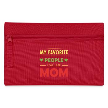 Message personnel de maternité - Trousse - rouge - Devant