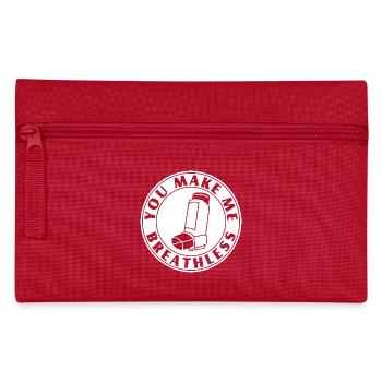 You Leave Me Speechless – Asthma Flirt & Nerd - Pencil Case - red - Front