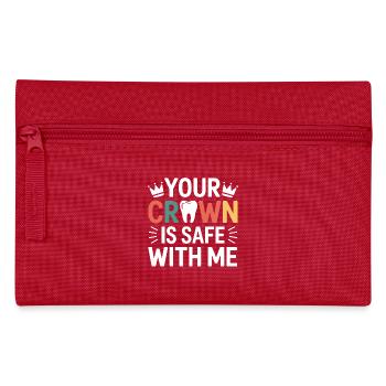 Crown Bridge Dental Technician  - Pencil Case - red - Front