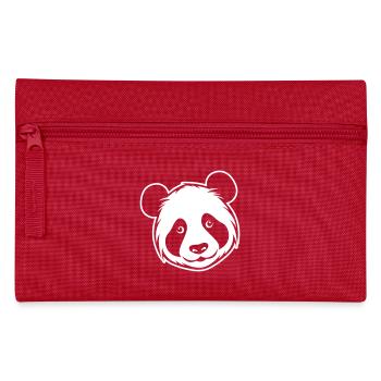Tête de panda - Trousse - rouge - Devant