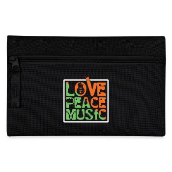 Love Peace Music - Federtasche - Schwarz - Vorne