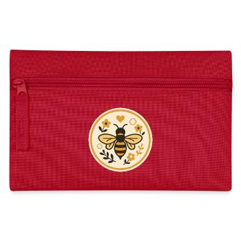 Save the Bees - Nature Bee Motif - Pencil Case - red - Front