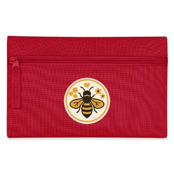 Save the Bees - Nature Bee Motif - Pencil Case - red - Front