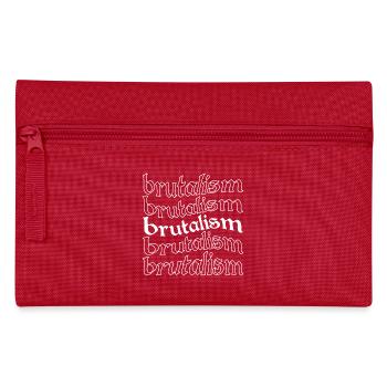 Brutalismus hallt Typografie wider T-Shirt - Federtasche - Rot - Vorne