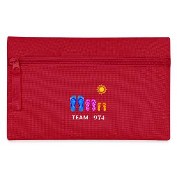 Team 974 savates Summer Sun - Pencil Case - red - Front